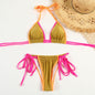 Bikini Estampado Floral Espalda Descubierta